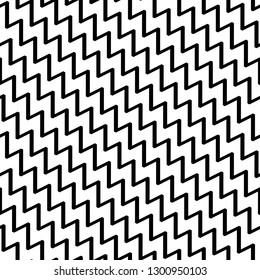 Zigzag lines background. Linear backdrop. Digital paper, textile print, web design. Seamless pattern. Jagged stripes motif. Triangular waves ornament. Curves image