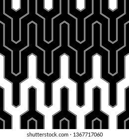 Zigzag lines background. Seamless pattern. Digital paper, textile print, web design.Geometric waves ornament. Linear backdrop. Jagged stripes motif.Curves image.
