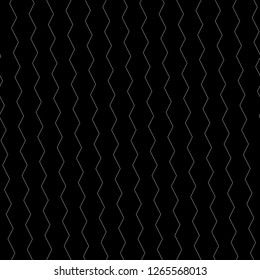 Zigzag lines background. Triangular waves ornament. Jagged stripes motif. Curves image. Linear backdrop. Digital paper, textile print, web design. Seamless pattern