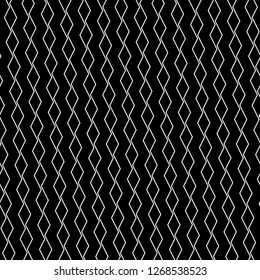 Zigzag lines background. Triangular waves ornament. Curves image. Linear backdrop. Jagged stripes motif. Digital paper, textile print, web design. Seamless pattern