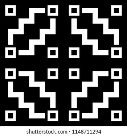 Zigzag lines, geometrical figures pattern. Linear background. Tribal motif. Spanish ethnic ornament. Folk wallpaper. Repated curves, squares backdrop. Digital paper, textile print. Seamless abstract.
