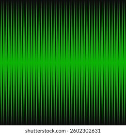 Zigzag lines green, black sound wave. A background made from vertical spikes.