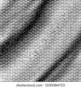 Zigzag Lines Halftone Engraving Black and White Striped Texture. Zig Zag Gradient Template for Design, Background, Wrapping, Website Decoration
