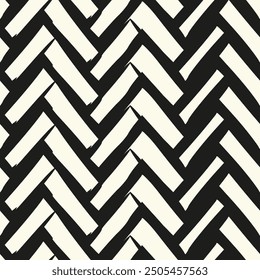 Zigzag lines. Jagged stripes. Seamless surface pattern design with triangular waves ornament. Repeated chevrons wallpaper. Digital paper for page fills, web designing, textile print. Vector art.