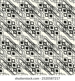 Zigzag lines. Jagged stripes. Seamless surface pattern design with triangular waves ornament. Repeated chevrons wallpaper. Digital paper for page fills, web designing, textile print. Vector art.