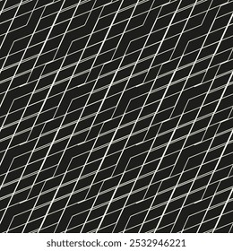 Líneas en zigzag. Rayas irregulares. Diseño de patrón de superficie sin fisuras con adorno de ondas triangulares. Fondo de pantalla de chevrones repetidos. Papel digital para rellenos de páginas, diseño de Web, impresión textil. Arte vectorial.
