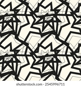 Ziguezague. Listras irregulares. Design de padrão de superfície uniforme com ornamento de ondas triangulares. Papel de parede de divisas repetido. 