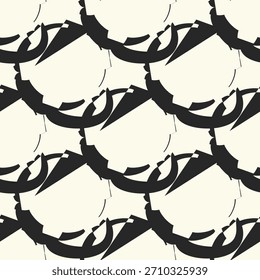 Líneas en zigzag. Rayas irregulares. Diseño de patrón de superficie sin fisuras con adorno de ondas triangulares. Fondo de pantalla de chevrones repetidos. Papel digital para rellenos de páginas, diseño de Web, impresión textil. Arte vectorial.