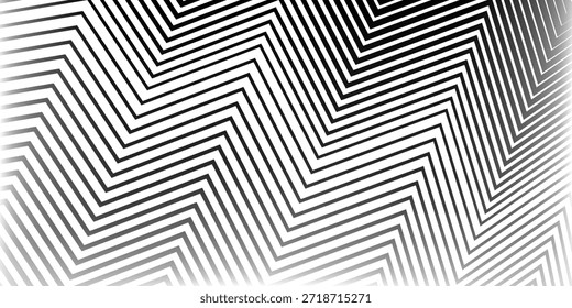 Zigzag lines. Jagged stripes. Seamless surface pattern design with triangular waves ornament. Repeated chevrons wallpaper. Digital paper for page fills, web designing, textile print. Vector art.