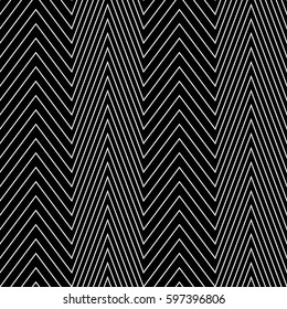 Zigzag lines. Jagged stripes. Seamless surface pattern design with wavy linear ornament. Repeated chevrons wallpaper. Digital paper for page fills, web designing, textile print. Vector illustration.