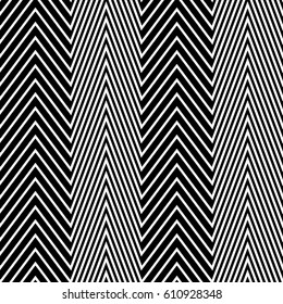 Zigzag lines. Jagged stripes. Seamless surface pattern design with wavy linear ornament. Repeated chevrons wallpaper. Digital paper for page fills, web designing, textile print. Vector illustration.