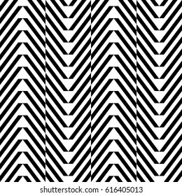 Zigzag lines. Jagged stripes. Seamless surface pattern design with triangular waves ornament. Repeated chevrons wallpaper. Herringbone motif. Digital paper for page fills, web designing, textile print