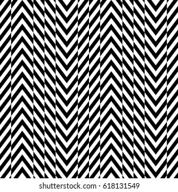 Zigzag lines. Jagged stripes. Seamless surface pattern design with triangular waves ornament. Repeated chevrons wallpaper. Herringbone motif. Digital paper for page fills, web designing, textile print