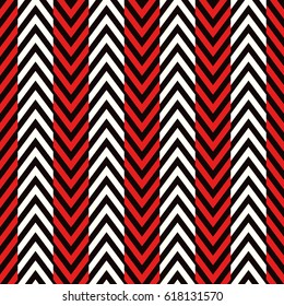 Zigzag lines. Jagged stripes. Seamless surface pattern design with triangular waves ornament. Repeated chevrons wallpaper. Herringbone motif. Digital paper for page fills, web designing, textile print