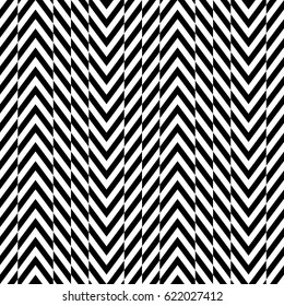 Zigzag lines. Jagged stripes. Seamless surface pattern design with triangular waves ornament. Repeated chevrons wallpaper. Herringbone motif. Digital paper for page fills, web designing, textile print