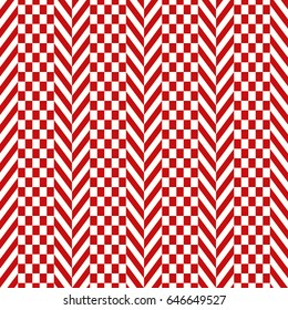 Zigzag lines. Jagged stripes. Seamless surface pattern design with triangular waves ornament. Repeated chevrons wallpaper. Herringbone motif. Digital paper for page fills, web designing, textile print