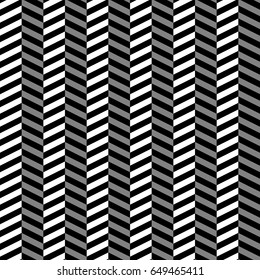 Zigzag lines. Jagged stripes. Seamless surface pattern design with triangular waves ornament. Repeated chevrons wallpaper. Herringbone motif. Digital paper for page fills, web designing. Vector art.