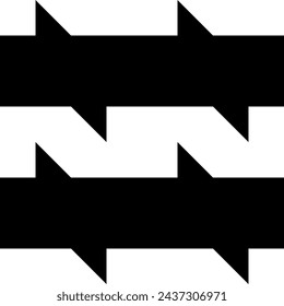Zigzag lines ornament. Jagged stripes motif. Seamless pattern. Waves ornate. Curves image. Wavy figures background. Digital paper, textile print, web design, abstract illustration. Vector artwork.