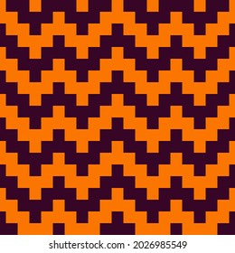 Zigzag lines ornament. Seamless pattern. Jagged stripes motif. Waves ornate. Curves image. Wavy figures background. Geometric digital paper. Ethnic textile print, web design. Vector artwork.