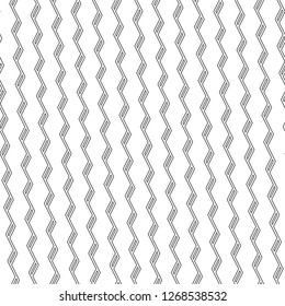Zigzag lines, polygons ornament. Jagged stripes, figures motif. Triangular waves background. Ethnic backdrop. Digital paper, textile print, web design. Seamless pattern