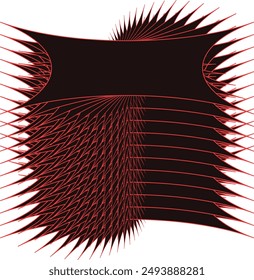  zigzag lines radiating outward illustration
