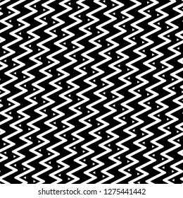 Zigzag lines, triangles background. Geometric ornament. Digital paper, textile print, web design. Geometrical backdrop. Seamless pattern.Jagged stripes, triangular shapes motif