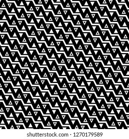 Zigzag lines, triangles background. Geometrical backdrop. Digital paper, textile print, web design.Jagged stripes, triangular shapes motif. Geometric ornament. Seamless pattern.