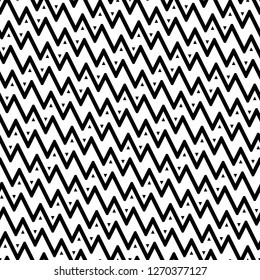 Zigzag lines, triangles background. Geometrical backdrop. Jagged stripes, triangular shapes motif. Geometric ornament. Digital paper, textile print, web design. Seamless pattern.