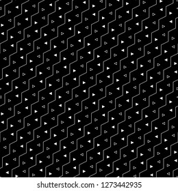Zigzag lines, triangles ornament. Digital paper, textile print, web design. Geometric background. Seamless pattern. Jagged stripes, triangular shapes motif.Linear backdrop