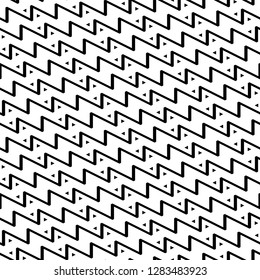 Zigzag lines, triangles ornament. Digital paper, textile print, web design. Seamless pattern.Jagged stripes, triangular shapes motif. Linear backdrop. Geometric background.