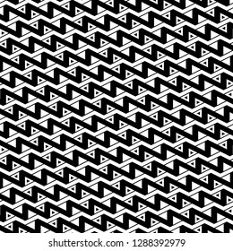 Zigzag lines, triangles ornament. Digital paper, textile print, web design. Jagged stripes, triangular shapes motif. Seamless pattern.Geometric background. Linear backdrop.