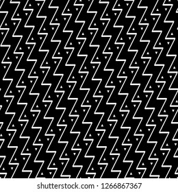 Zigzag lines, triangles ornament. Geometric background. Jagged stripes, triangular shapes motif. Linear backdrop. Digital paper, textile print, web design. Seamless pattern