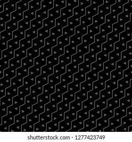 Zigzag lines, triangles ornament. Geometric background. Linear backdrop. Digital paper, textile print, web design. Seamless pattern. Jagged stripes, triangular shapes motif