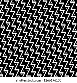 Zigzag lines, triangles ornament. Jagged stripes, triangular shapes motif. Linear backdrop. Digital paper, textile print, web design. Geometric background. Seamless pattern