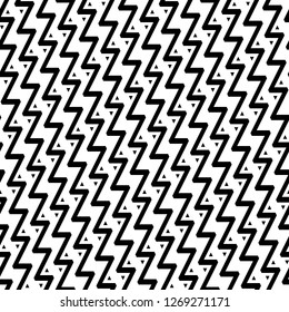 Zigzag lines, triangles ornament. Linear backdrop. Jagged stripes, triangular shapes motif. Geometric background. Digital paper, textile print, web design. Seamless pattern.