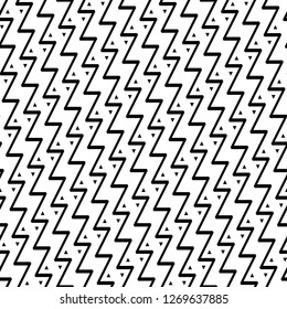 Zigzag lines, triangles ornament. Linear backdrop. Geometric background. Jagged stripes, triangular shapes motif. Digital paper, textile print, web design. Seamless pattern.