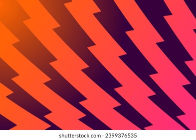 Zigzag Orange Purple Background. EPL Premier League thumbnail video print web background.