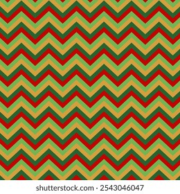 Zigzag pattern, Christmas decorations, abstract winter holiday background, wrapping paper.