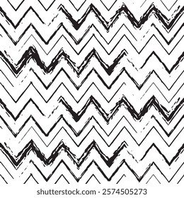 Zigzag pattern design, decorative line illusration