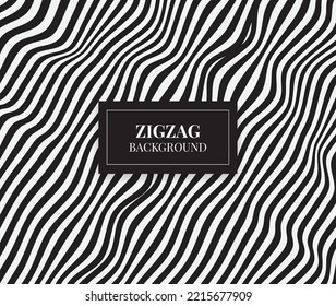 Zigzag pattern geometric lines background with wavy shapes vector design illustration
