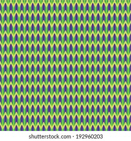 Zigzag pattern in green and purple color. Seamless texture.