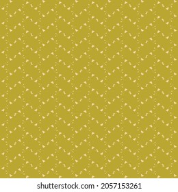 Zigzag pattern made of small fragments or particles spaced apart. Golden wallpaper texture.