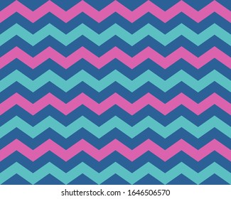 Zigzag pattern seamless. Zig zag background color. Vector abstract design.