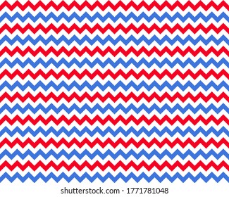 Zigzag pattern seamless. Zig zag background color. Vector abstract design.