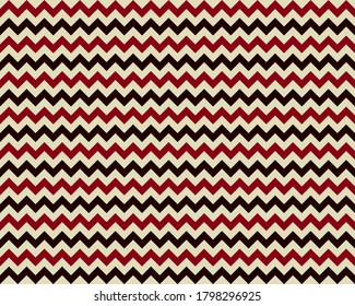 Zigzag pattern seamless. Zig zag background color. Vector abstract design.