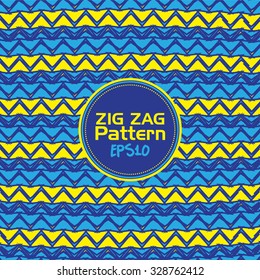 zigzag patterns vector illustration on blue background.textures backgrounds.vector patterns.background design.mosaic backgrounds.fabric textures.shirt patterns.