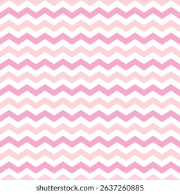 Zigzag, Pink and white seamless decor