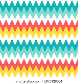 Zigzag seamless background. Summer pattern for textile. Seamless vector pattern, eps 8