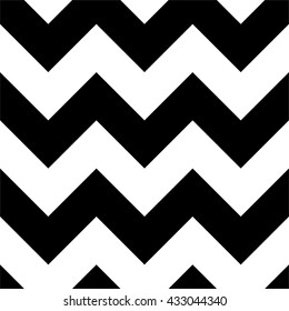 Zig-zag seamless design, black and white stripes pattern vector for wallpaper, fabric, background, backdrop, paper gift, textile, fashion design etc. 