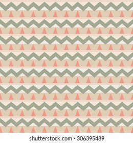 Zigzag seamless geometric pattern. Vector.